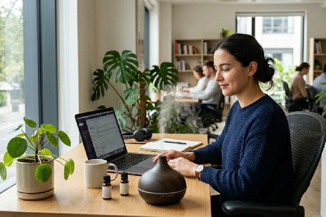 Aromathérapie au bureau